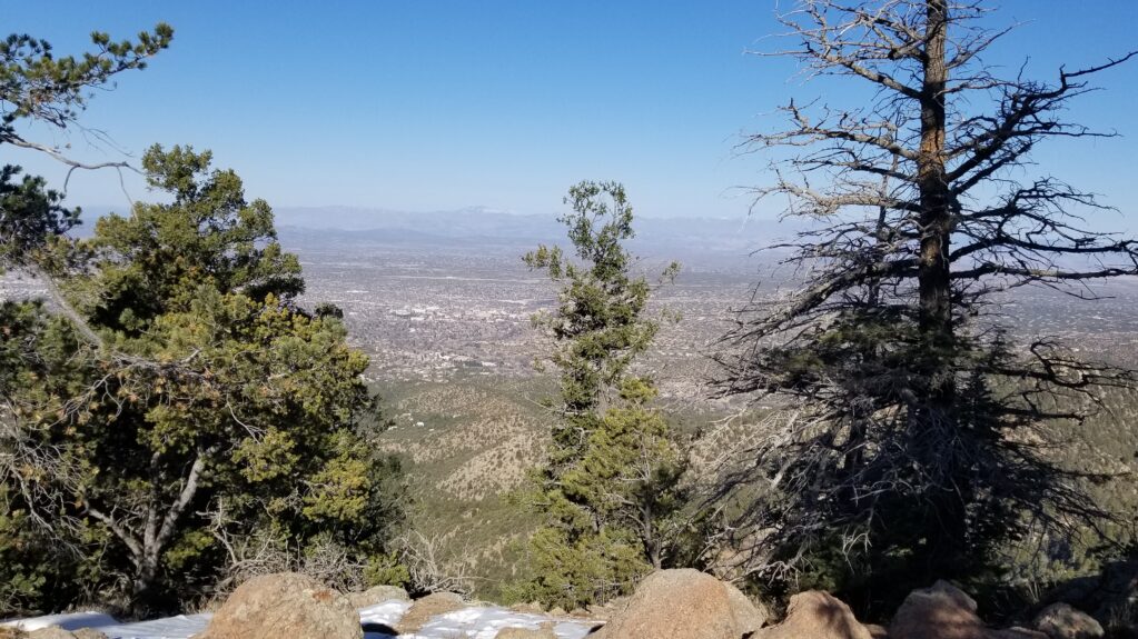 mountain overlook of Santa Fe